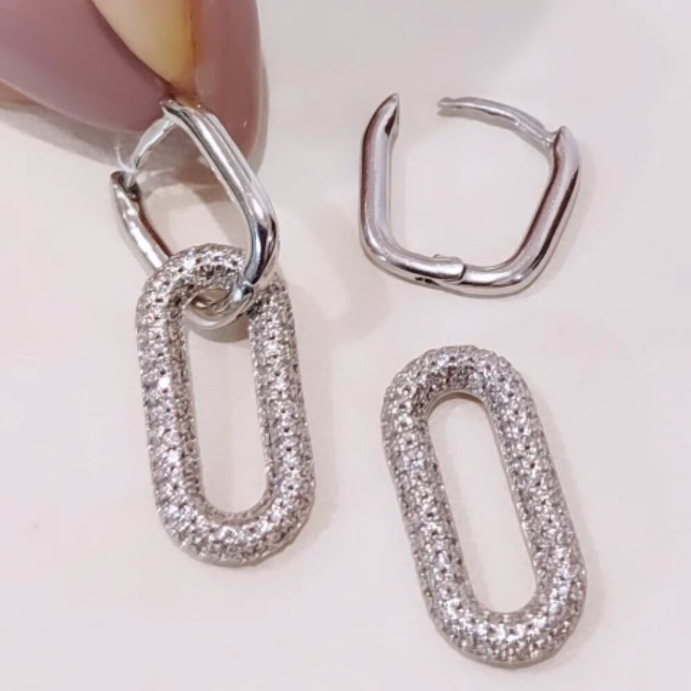 Transformer earrings Earrings Silver Post Drop Dangle Earrings Women